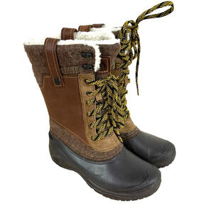 The North Face Women's Shellista III Mid Boot Demitasse Brown Size 7 NWOB